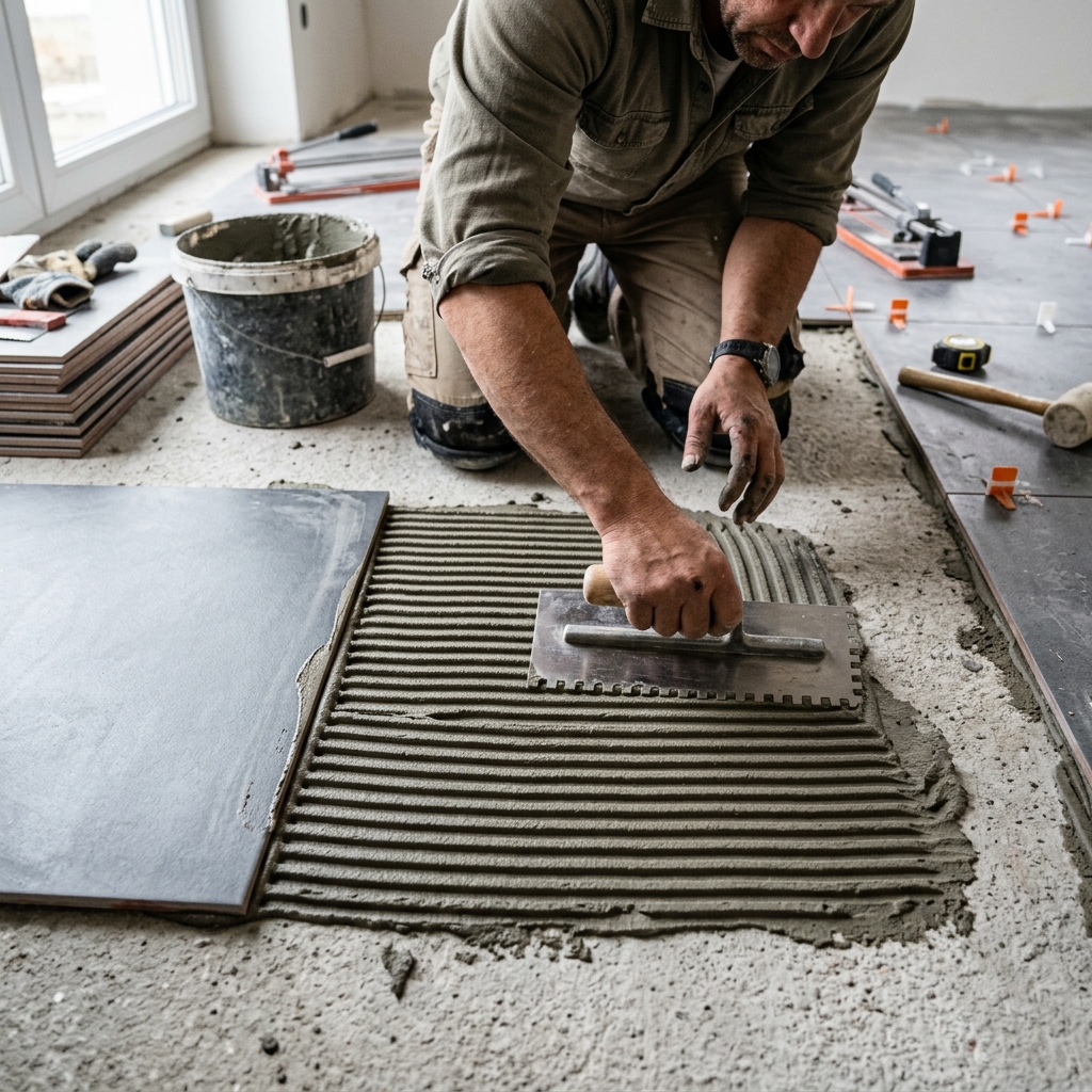 Artisan Romain Dubuisson au travail